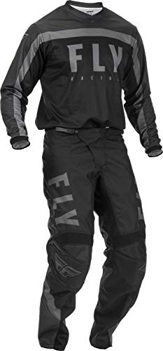 2020 Fly F-16 Adult MX Gear Combo (Black/Grey) (Black/Grey, 2XLarge 40" Waist)
