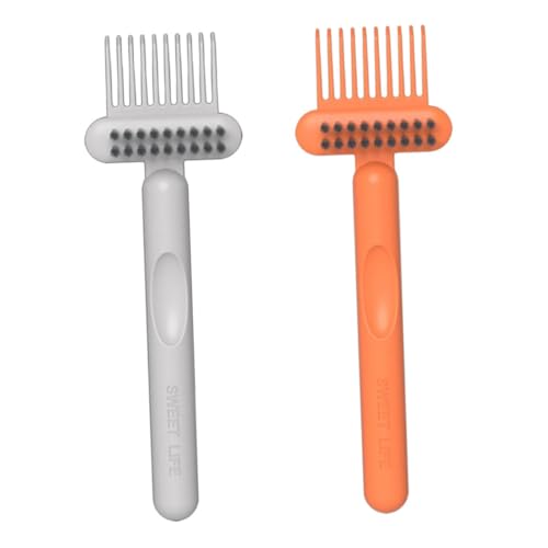WRITWAA 2Pcs Comb Cleaning Brush Efficient Hair Brush Cleaner Tool for Cushion Brushes Portable Hair for Home and Salon Use