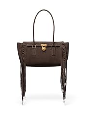 Antique Gold-tone Hardware/Fringe Suede/Chocolate