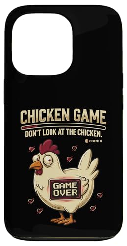 Chicken Game Don't Look At The Chicken Funny Gamer Pixel Art �X�}�z�P�[�X iPhone 13 Pro �p