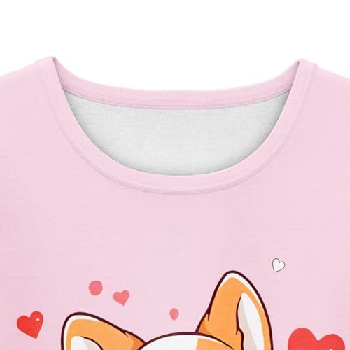 LQSZ Girls Pajamas Flutter Sleeve Toddler Girl Summer Pajamas 2 Piece Pjs Set Sleepwear for Girls 3-10 Years3