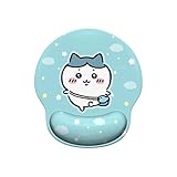 [Kvicicos]マウスパッド ウサギ 手首クッション ハチワレ 人間工学 可愛いマウスパッド 腕のクッション 萌グッズ 滑り止めゴム底 男女兼用 プレゼント