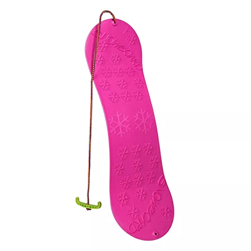 Snowboard FÜR Kinder Schlitten Board 77cm Kunststoff mit Seilgriff Plastik...