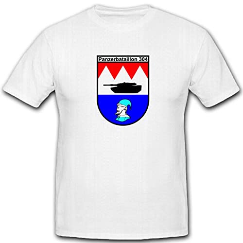 T-Shirt Panzerbataillon 304 Bundeswehr Blanc 5XL pour Rassemblements Militaire