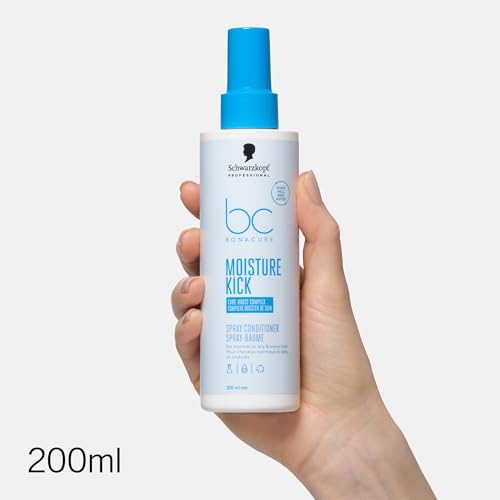 Schwarzkopf Professional Bonacure Moisture Kick Spray Conditioner Leave In Spray Normales Trockenes Haar Vegan Care Boost Complex… – Ansicht 2