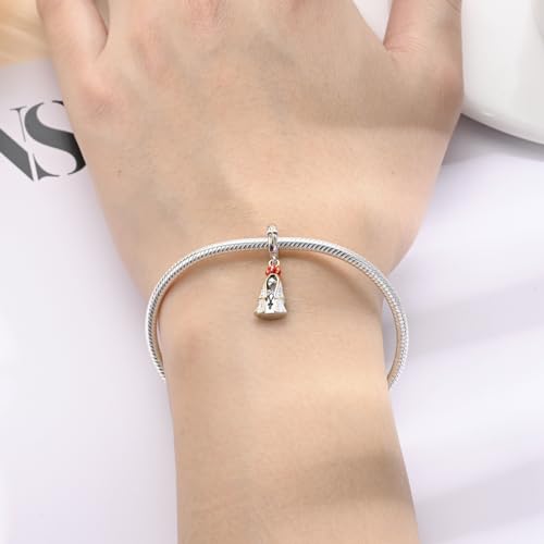 Image of LeeFeel Bow heart Charms Exquisite Love Heart Beads Charms w Clear CZ for Women Bracelets Charm DIY