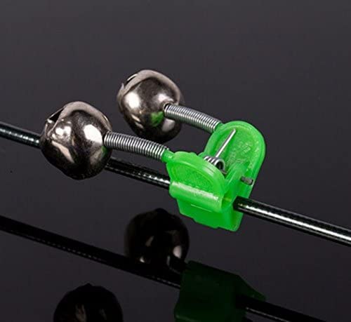 オルルド釣具 釣り用 鈴 釣りアラーム ベル 夜釣り・待ち釣り・置き釣り・投げ釣りなどに最適 Wの鈴でアタリをお知らせ シンプル・アナログな鈴タイプ 竿先に挟むだけで使用できるクリップ式の簡単設計 qb010299 4枚目