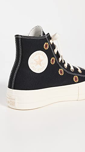 Image of Converse Women's Chuck Taylor All Star Lift Sneakers, Black /Egret /LightGold, 5.5 Medium US