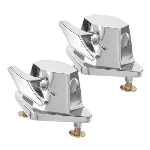 CORHAD 2pcs Iron Drum Set Base Mount Bracket for Tom Leg Holder Height Drum Accessory for Secure Fit and Easy Installation for Drummers Seeking Support