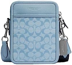 COACH Men's Sullivan Flap Crossbody Bag in Signature Chambray
