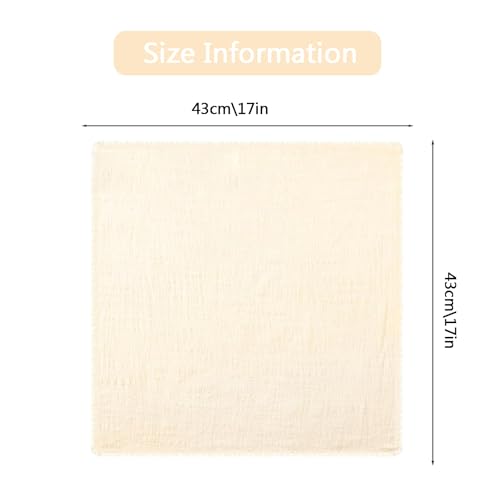 Servilletas de tela beige 43 x 43 cm, pack múltiple miniatura 2