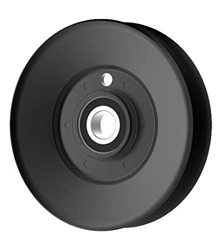 Phoenix Mfg. 5 Inch Dia 17mm Bore Steel V-Groove Idler Pulley Replacement for Exmark Toro 1-603805