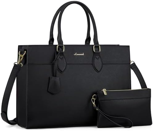 LOVEVOOK Laptoptasche Damen 15,6 Zoll, Groß Arbeitstasche Handtasche | Schultertasche Wasserdicht PU Leder Shopper Tasche Aktentasche Lehrertasche Umhängetasche für Business Arbeit