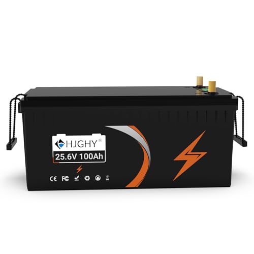 HJGHY 24Vリチウム電池 24V 100Ah リン酸鉄リチウム電池 超長距離ゴルフカート用 交換可能バッテリー（Amazon）