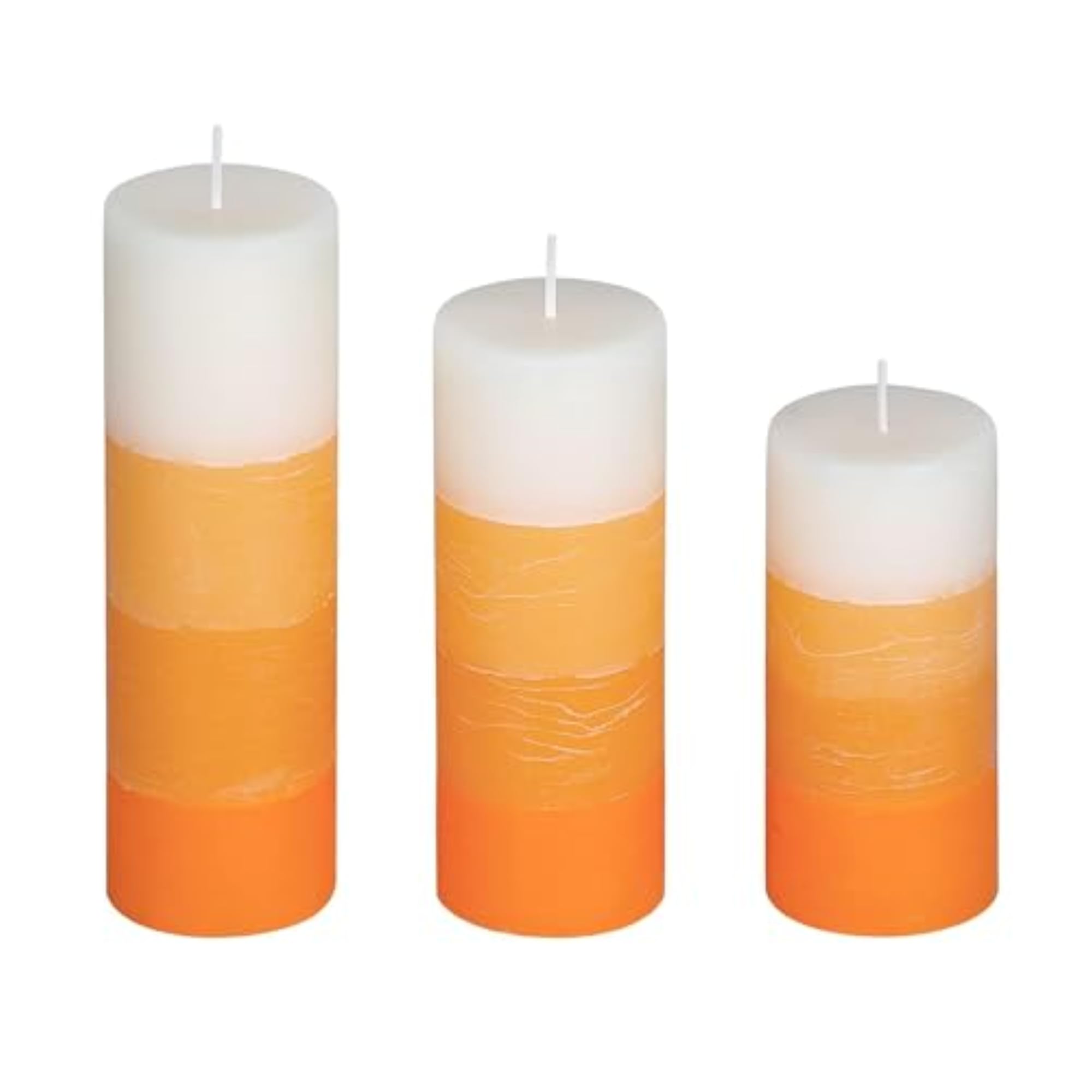 AAMU Moon Tri-Shade Candle, Scented Wax Pillar