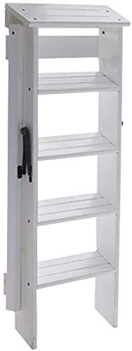 Escabeau 5 marches en bois stable pour atteindre les hauts placards