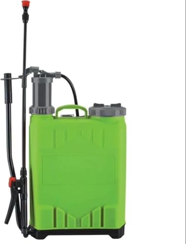 Pompa Irroratrice 16 Litri a Spalla Manuale in Polietilene Diserbo Pompante in PVC Ideale per Trattamenti Antiparassitari e Diserbanti Leva a Sinistra Giardinaggio Zaino Ugelli Nebulizzatore