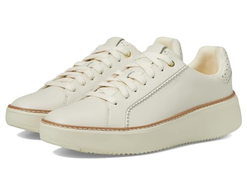 Cole Haan Women's Grandpro Topspin Sneaker, Ivory/Perf/Scallop, 7.5