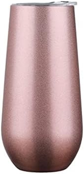 GANFANREN Christmas with Lids Wine Cup Champagne Beer Thermos Stemless Flute Stainless Swig Tumbler Thermos Vacuum Flask Insulated