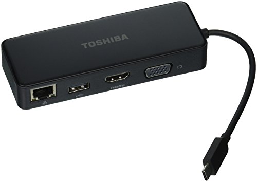 Toshiba USB-C to HDMI/VGA Travel Adapter - Docking station - (USB-C) - GigE - for Portégé X20W, X30, Tecra X40