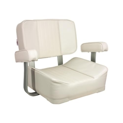 Springfield 1040002 Deluxe Captain's Seat with Armrest - Off-White