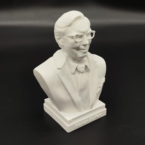 Figura estatua busto Warren Buffett 4"x2.5"x2" miniatura 3