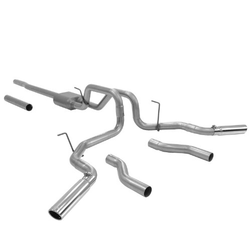 Flowmaster 817417 Cat-back System 409S- Dual Rear/Side Exit - American Thunder - Moderate Sound