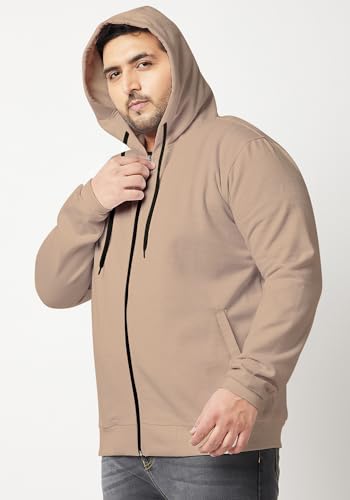 Image of Wear Your Opinion Men's Plus Size Fleece Zipper Hoodie Jacket