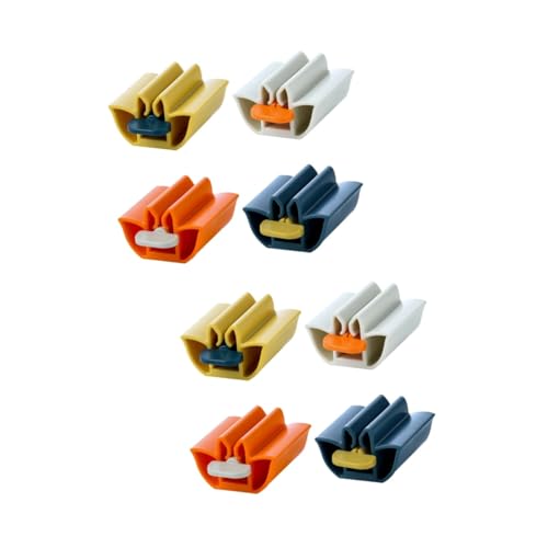 RORPOIR 2sets Toothpaste Extractor Toothpaste Tube Holder Reusable Space-Saving 4pcs*2