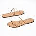 Project Cloud Summer Sandals for Women 2026 - Memory Foam Insole and Eco-Crafted Leather Beach Flip Flops for Women - Non Slip and Lightweight Double Strap Womens Sandals (Transition,TAN, 7.5)