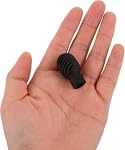 4-Piece Silicone Drumstick Silencers - Quiet Practice Tips for Drums, Noise Reducing Drumstick Tips Replacement for Drummers, Black