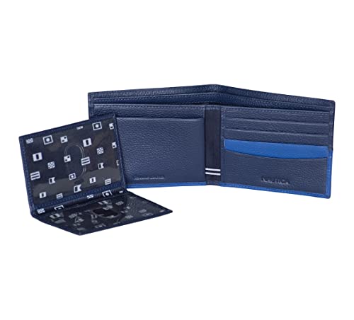 Nautica Men's Bifold Leather Wallet | RFID Blocking | ID Window | Card Slots | Organization | Durable | Stylish4