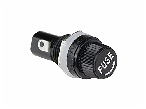Fusible 5x20mm 10A pour éviter les pannes électriques avec support de tube noir isolant
