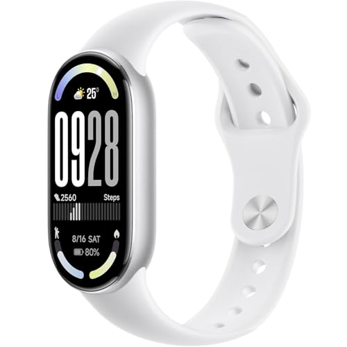 VELULYX Bracelet silicone souple pour Xiaomi Mi band 8/9/10, bracelet sport pour Xiaomi band 10/9/8 Messieurs Dames