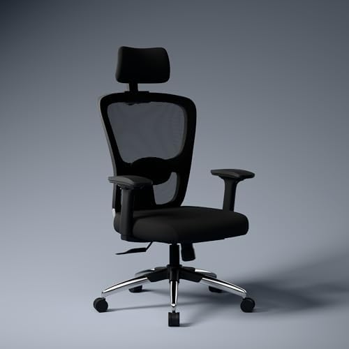 Green Soul Jupiter Pro (2024 Edition) | Ergonomic Mesh Office Chair for Work|3 Year Warranty | Seat Slider|Multi-Lock Synchro Tilt Recline Mechanism|4D Armrest|Adjustable Lumbar | High Back|Black