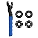 Grinder Wrench Universal Adjustable Grinder Spanner ​Wrench with 4 Grinder Shaft Nut, Compact With Nuts Wide Compatibility Repair Easy To Use Angle Grinder Wrench(COLOR:Blue)