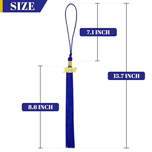 Hidreas 2023 Graduation Tassel Blue With 2023 Year Gold Charm For Graduation Ceremony #TOP1