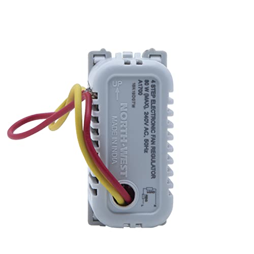 Image of Wipro Northwest Nowa Fan Regulator 4+1 Position Step Type, White (pack of 10)