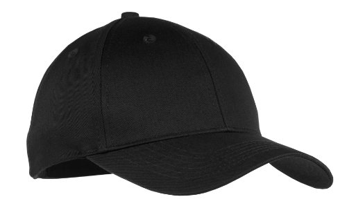 Port & Company - Youth Six-Panel Twill Cap. - Black - OSFA