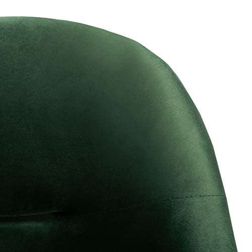 Sillón clásico terciopelo verde miniatura 4