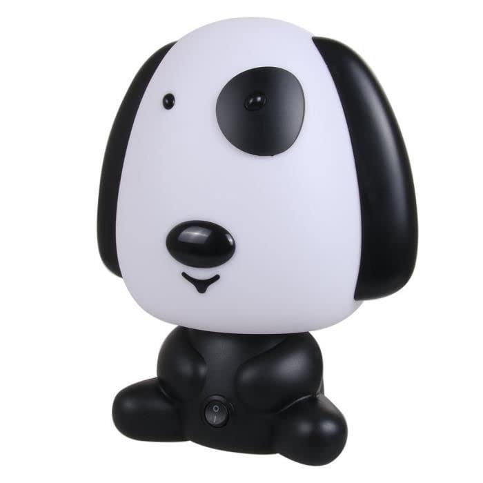 Lampe de chevet enfant contre la peur du noir veilleuse LED noire