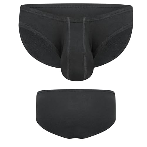 Real Men Ares-Accent Low-Rise Pouch Bikini Brief with ABCD Pouch - 1, 3 & 6 Pack - Waist Size XS - 5XL