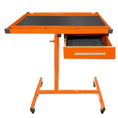 Image of Aain Heavy Duty Adjustable Work Table with Drawers,for Garages, Repair Shops, and DIY, Portable.220 Pound Capacity.