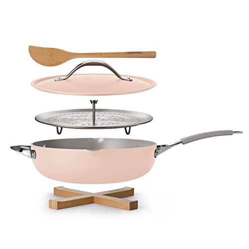 Image of Tramontina All-in-One Plus Pan Set, 5-Quart Ceramic Non Stick Cooking Pan