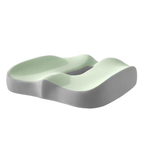 Cojín de asiento de espuma viscoelástica para aliviar el dolor, almohada de apoyo antideslizante para silla de oficina, coche, silla de ruedas y uso doméstico