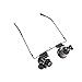 Produktbild 20x Double Eye Repair Lupenbrille Mini Lupe Objektiv Vergrößerungsglas mit LED Juwelier-Uhr-Reparatur-Vergrößerungs 9892a Pandiki
