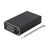 Weytoll FM-Transmitter, 0,5 W Stereo-FM-Radiosender, 76–108 MHz einstellbare Frequenz, 2000 m Reichweite, mit -Eingang, für Handy, PC und MP3-Player (Schwarz)