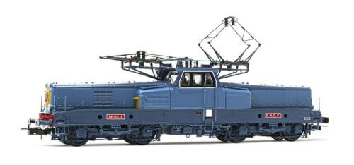 Jouef HJ2449 SNCF, 4-axle electric locomotive BB 12013 with 2+2 front lamps, blue/yellow livery with red plates, ep. III 1:87 Scale HO Gauge