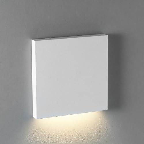 lambado® Treppenbeleuchtung mit Bewegungsmelder DOWN in weiss - LED Stufenbeleuchtung mit 1,5W 230V ColorSwitch für Ambiente & Sicherheit im Dunkeln