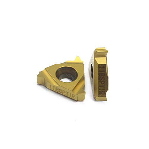 Tool Part for 16IR 11BSPT 20PCS CNC Insert Lathe Cutter Tool Thread Cutting Tool Threading Insert 16IR 11BSPT LDC for Steel Parts